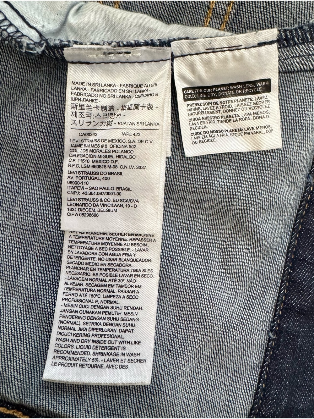 Levi Strauss Signature Dark Wash Denim Jacket Women’s XL - Picture 7 of 8